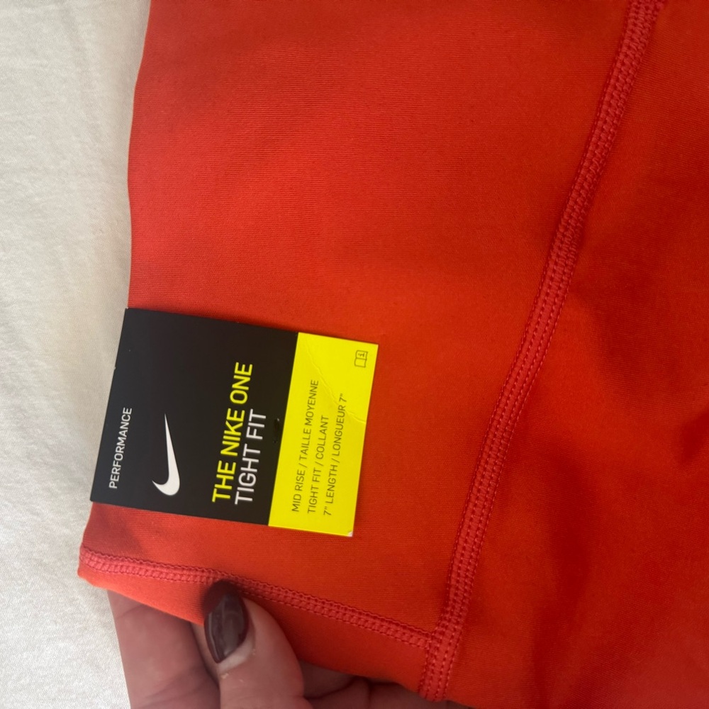 Nike Vibrant Orange Performance Leggings